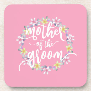 Mutter der Groom-Hochzeitkalligraphie   UNTERSETZE Getränkeuntersetzer