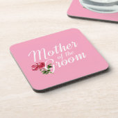 Mutter der Groom-Hochzeitkalligraphie | UNTERSETZE Getränkeuntersetzer (Linke Seite)