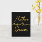 Mutter der Groom-Hochzeitsfeier Idee für sie Karte (Gelbe Blume)