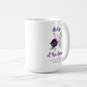 Mutter der Groom Lila Lavendel Kaffeetasse (VorderseiteRechts)