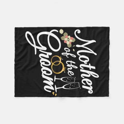 Mutter der Groom Mama Geschenke für Hochzeit oder Fleecedecke (Vorderseite (Horizontal))