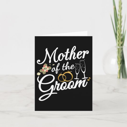 Mutter der Groom Mama Geschenke für Hochzeit oder  Karte (Vorderseite)