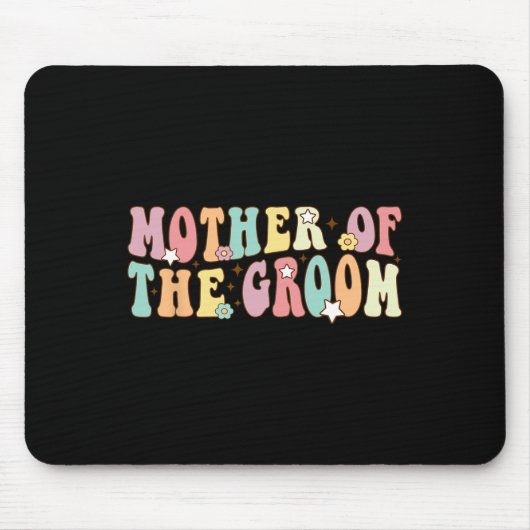 Mutter der Groom Mama Groovy Bachelor Party Hochze Mousepad (Vorne)