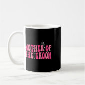 Mutter der Groom Mama Groovy Wedding Bachelor Pa Kaffeetasse (Links)
