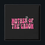 Mutter der Groom Mama Groovy Wedding Bachelor Pa Magnet<br><div class="desc">Mutter der Groom Mama Groovy Wedding Bachelor Party</div>