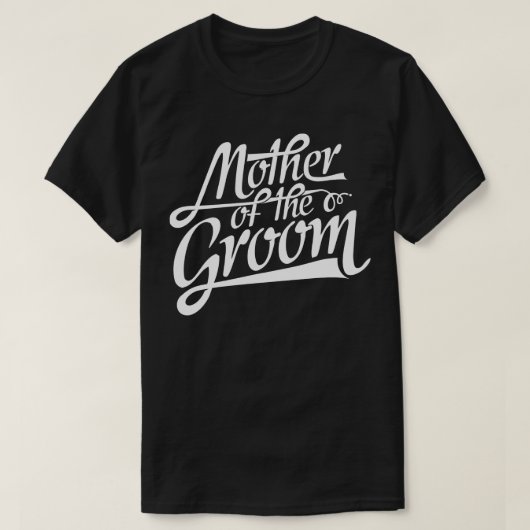 Mutter der Groom-Mama Hochzeitsgeschenk T-Shirt (Design vorne)