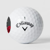 Mutter der Groom Marsala Burgund Bläserin Golfball (Logo)