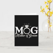 Mütter der Groom Mob Mog Mama Wedding Bac Karte (Gelbe Blume)