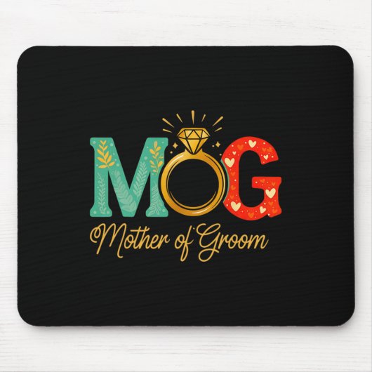 Mütter der Groom Mob Mog Mama Wedding Bac Mousepad (Vorne)