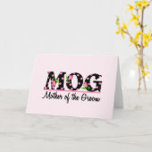 Mutter der Groom (MOG) Tulip Lettering Karte (Gelbe Blume)