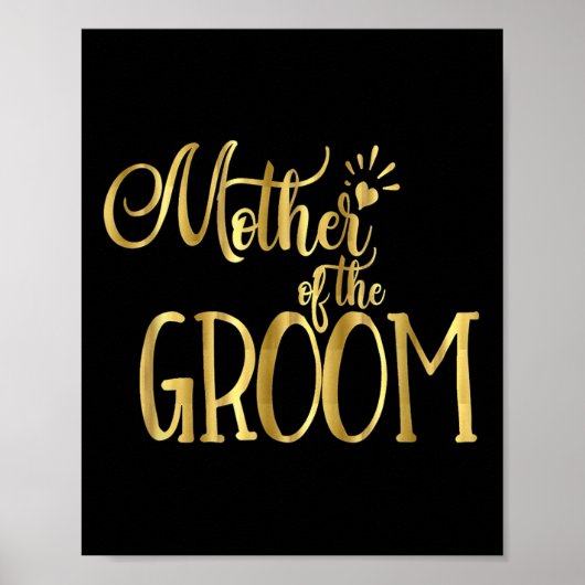 Mutter der Groom Mog Wedding Party Bride Poster (Vorne)