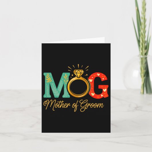 Mutter der Groom Mütter Tag Frauen Mama Karte (Vorderseite)