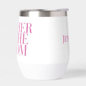 Mutter der Groom Pink Moderne Elegant Custom (Links)