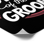 Mutter der Groom Redewendungen Hochzeitsfeier Bach Poster (Ecke)
