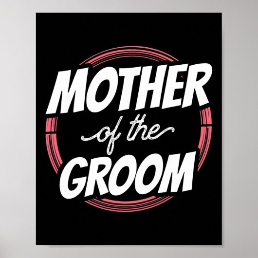 Mutter der Groom Redewendungen Hochzeitsfeier Bach Poster (Vorne)