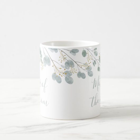 Mutter der Groom Rustic Eukalyptus Kaffeetasse (Mittel)