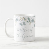 Mutter der Groom Rustic Eukalyptus Kaffeetasse (Links)