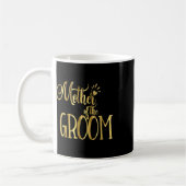 Mutter der Groom Shirt Hochzeitsfeier Gold Kaffeetasse (Links)