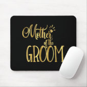 Mutter der Groom Shirt Hochzeitsfeier Gold Mousepad (Mit Mouse)