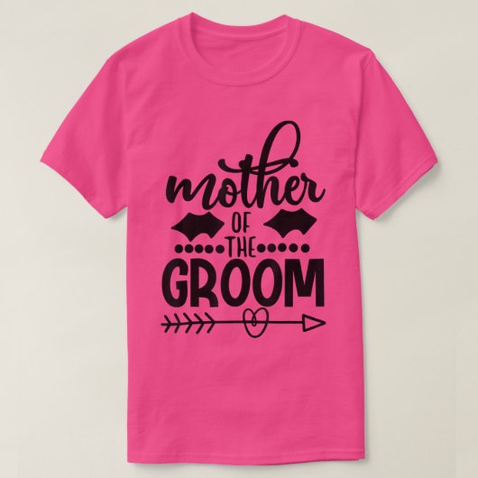 Mutter der Groom Son Matching Hochzeit oder Bachel T-Shirt (Design vorne)
