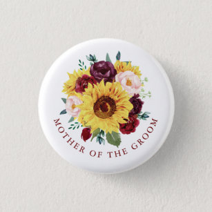 Mutter der Groom Sonnenblume Fall Blume Button