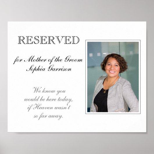 Mutter der Groom vorbehaltenen Gedenkfeier Poster (Vorne)