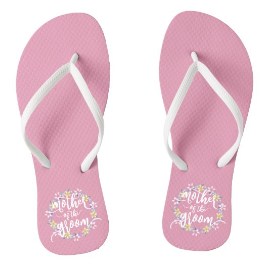 Mutter der Groom Wedding Calligraphy Flip Flops Badesandalen (Fußbett)