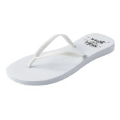 Mutter der Groom Wedding Calligraphy Flip Flops Badesandalen (Schrägansicht)