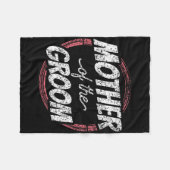 Mutter der Groom Wedding Party Bachelor Mama Mama Fleecedecke (Vorderseite (Horizontal))