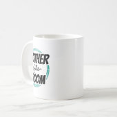 Mutter der Groom Wedding Party Bachelor Mama Mama Kaffeetasse (Vorderseite Links)