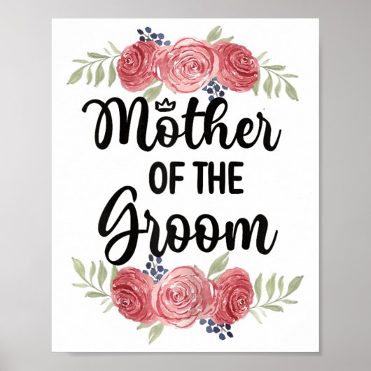 Mutter der Groom Wedding Party Dusche Mama Poster (Vorne)