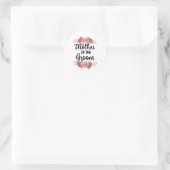 Mutter der Groom Wedding Party Dusche Mama Runder Aufkleber (Tasche)