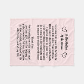 Mutter der Groomblanket-Hochzeitssache Fleecedecke (Vorderseite (Horizontal))
