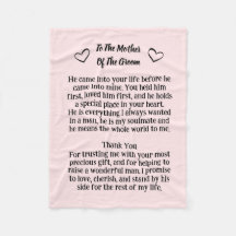 Mutter der Groomblanket-Hochzeitssache