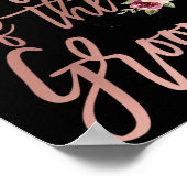 Mutter der Groomflora von der Braut für Hochzeit Poster (Ecke)