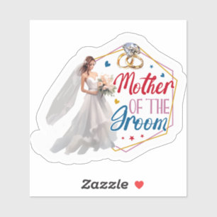 Mutter der Groomhochzeit Aufkleber
