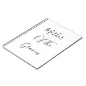 Mutter der Groomhochzeiten Elegantes Geschenk Guns Notizblock (Linke Seite)