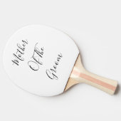 Mutter der Groomhochzeiten Elegantes Geschenk Guns Tischtennis Schläger (Seitenansicht)