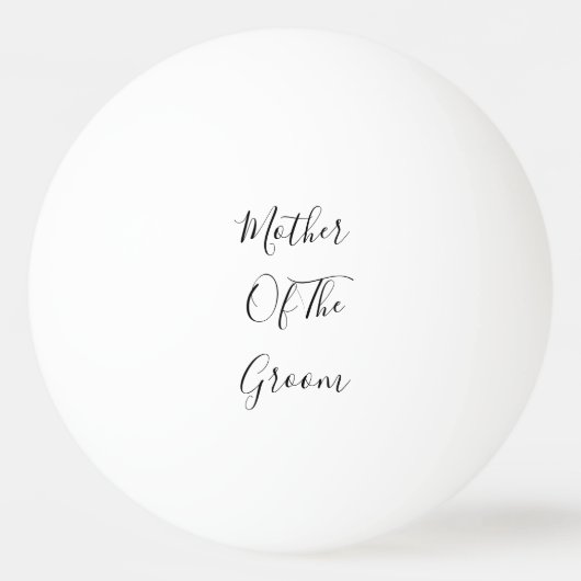 Mutter der Groomhochzeiten Elegantes Geschenk Guns Tischtennisball (Vorderseite)