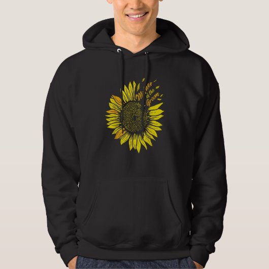 Mutter der Hochzeitsblume der Mama Sonnenblume Hoodie (Vorderseite)