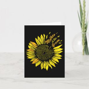 Mutter der Hochzeitsblume der Mama Sonnenblume Karte