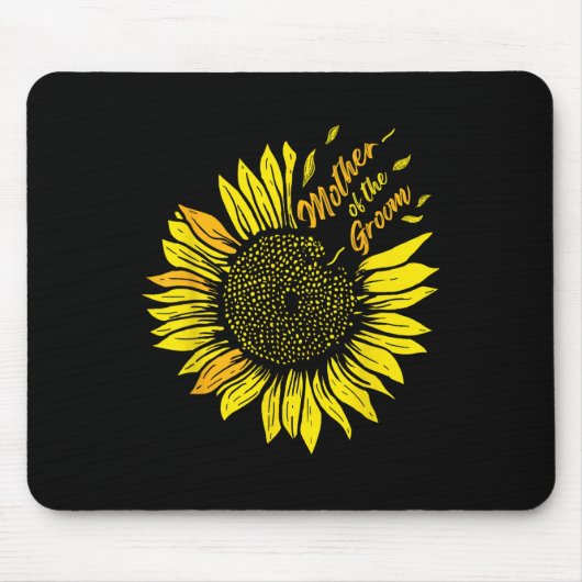Mutter der Hochzeitsblume der Mama Sonnenblume Mousepad (Vorne)