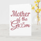 Mutter der Hochzeitsfamilie der Groom Karte (Gelbe Blume)