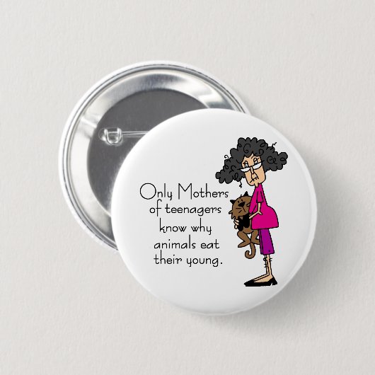 Mütter der Jugendlicher Button (Vorne & Hinten)