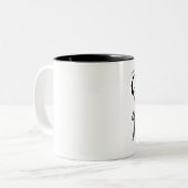 Mutter der Jungen Zweifarbige Tasse (Vorderseite Links)