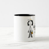 Mutter der Jungen Zweifarbige Tasse (Mittel)