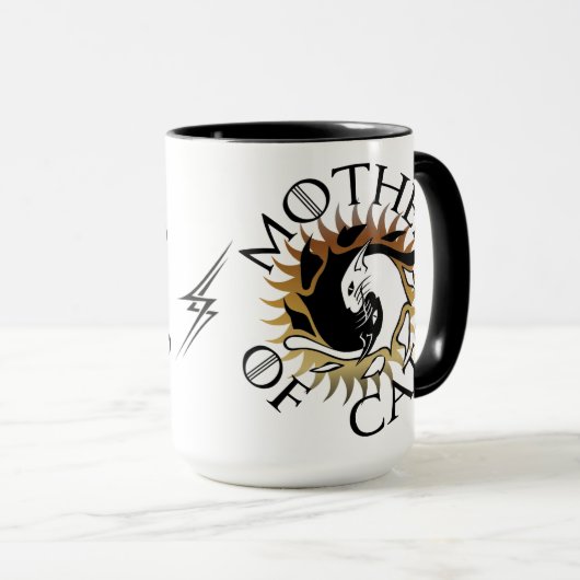 Mutter der Katzen-Kaffee-Tasse Tasse (VorderseiteRechts)