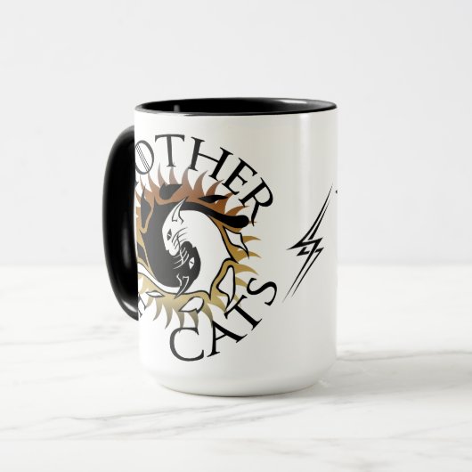 Mutter der Katzen-Kaffee-Tasse Tasse (Vorderseite Links)