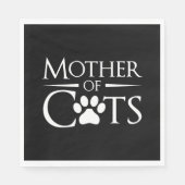 Mutter der Katzen Serviette (Vorderseite)