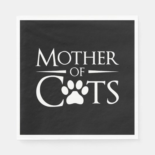 Mutter der Katzen Serviette (Vorderseite)